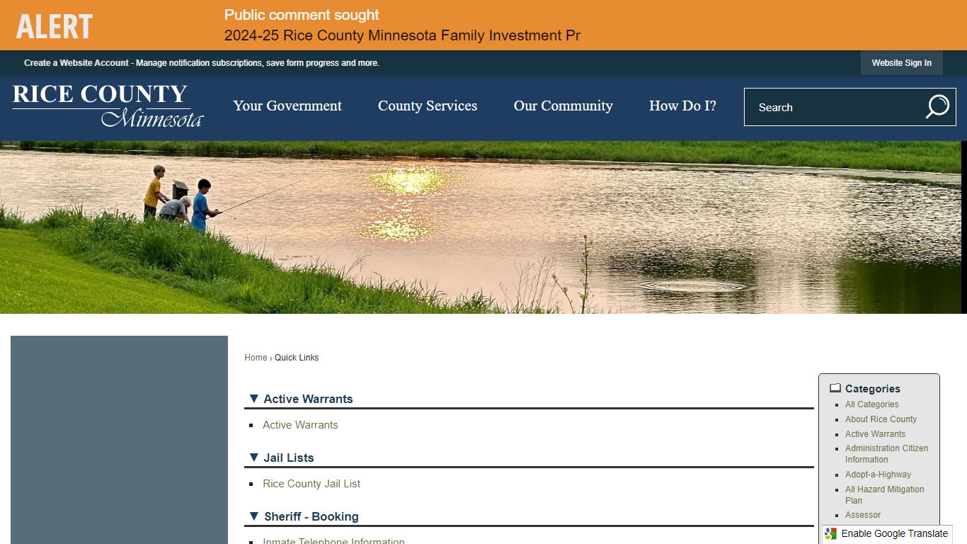 Quick Links • Rice County, MN • CivicEngage